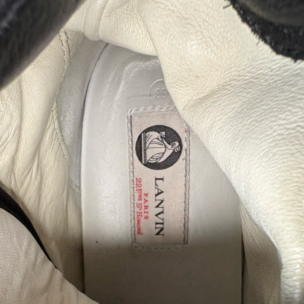 Lanvin Paris "Jewels" Diamond Print High Top Sneakers - Size 39 - Picture 8 of 12